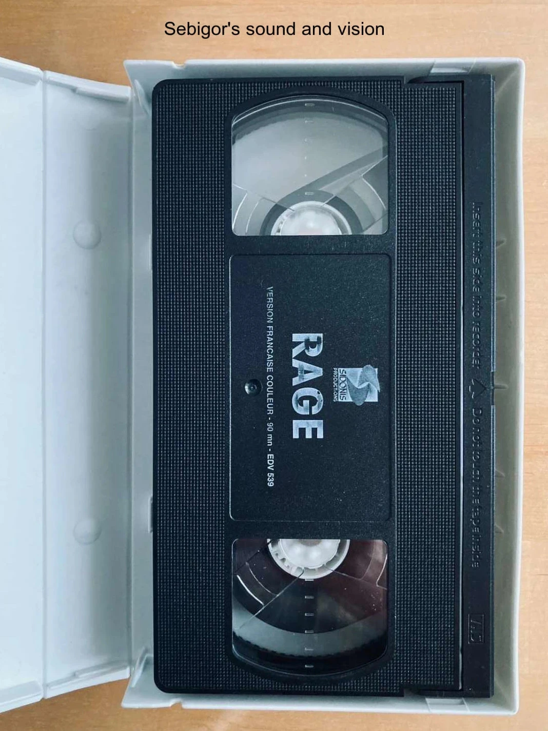 Cassete VHS Rage. – photo 2